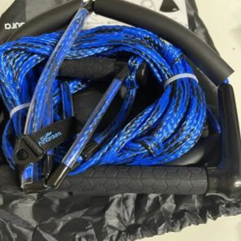 Affordura boat rope bright blue w handle bag complete new